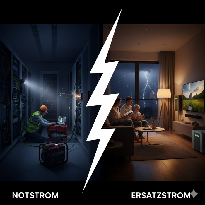 Unterschied Notstrom und Ersatzstrom: Der entscheidende Unterschied, den du für einen Stromausfall kennen musst