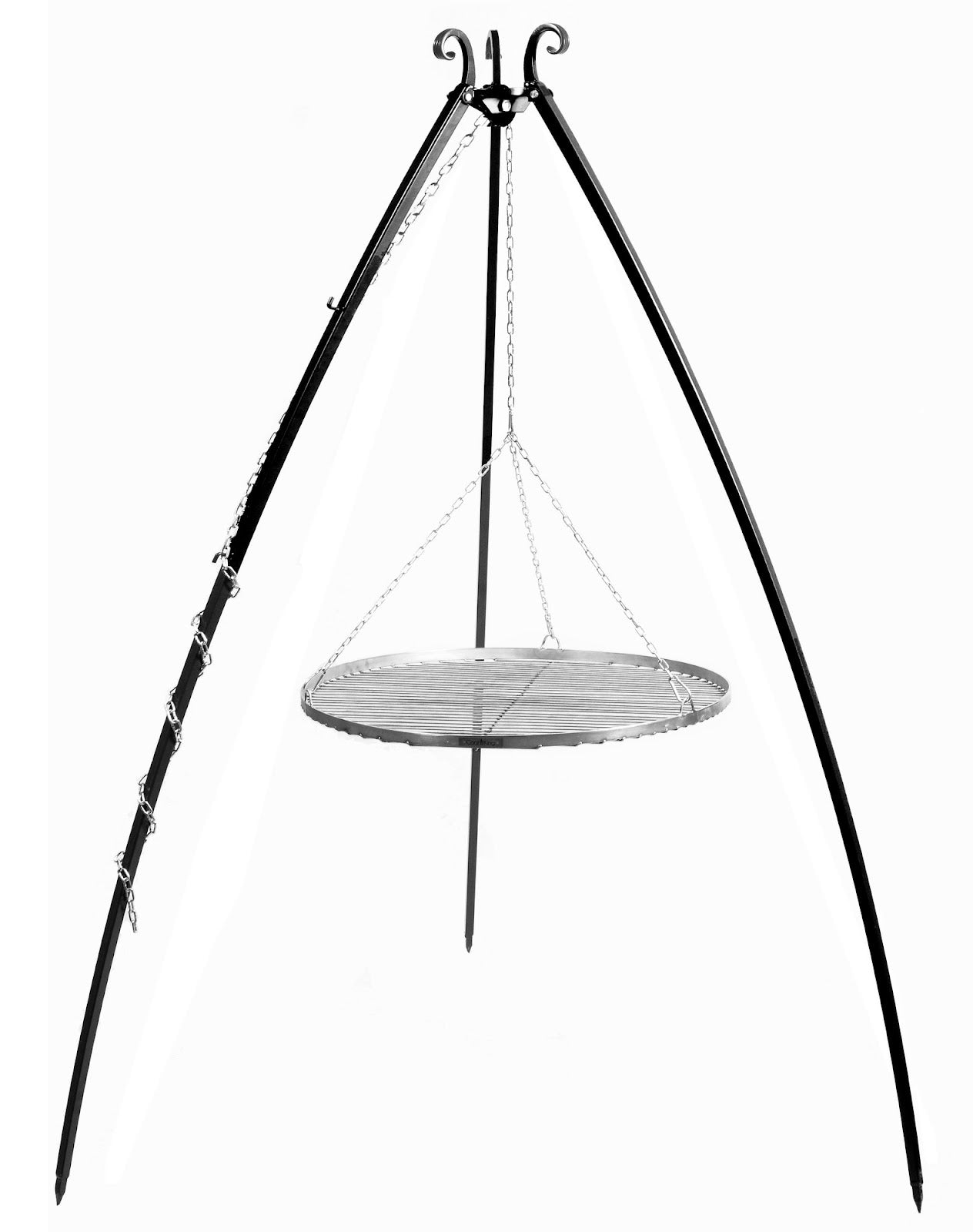 Cookking Schwenkgrill 200 cm - Grillrost aus Edelstahl 70 cm