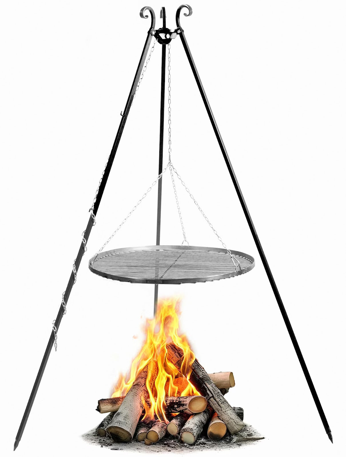 Cookking Schwenkgrill 180 cm - Grillrost aus Rohstahl 50 cm
