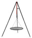 Cookking Campinggrill am Dreibein 160 cm - Rost aus natürlichem Stahl 50 cm