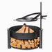 Cookking 50 cm Grillplatte Aus Natürlichem Stahl Mit Griff Für Die Feuerschalen "BANDITO" Und "MONTANA X"