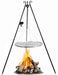 Cookking 180 cm Dreibein-Grill mit Winde und 60 cm Grillrost aus Edelstahl