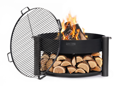 Cookking Feuerschale "MONTANA" 80 cm mit Grillrost 80 cm mit 4 Griffen