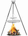 Cookking Schwenkgrill 180 cm - Doppelrost aus Edelstahl 80 cm + 40 cm