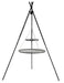 Cookking Schwenkgrill "TIPI" 210 cm - Doppelrost aus Rohstahl 70 cm + 40 cm