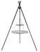 Cookking Schwenkgrill "TIPI" 210 cm - Doppelrost aus Edelstahl 70 cm + 40 cm