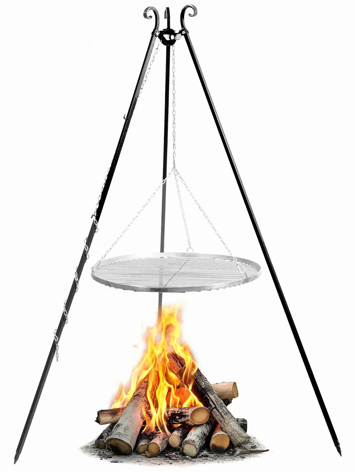 Cookking Schwenkgrill 180 cm - Grillrost aus Edelstahl 80 cm