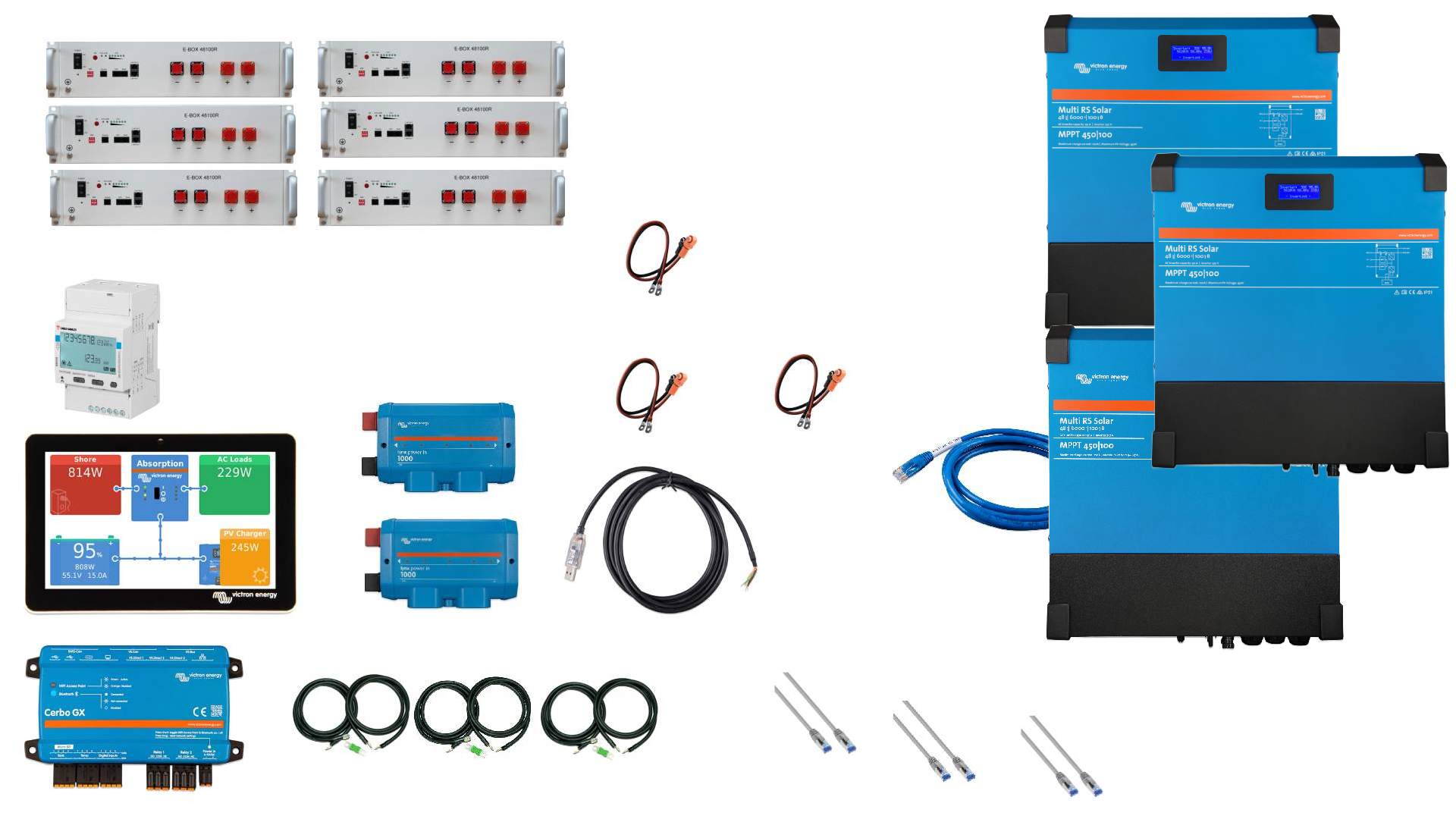 Set EFH 3 Phasen 30KW h Akku 18kva Multi RS Solar