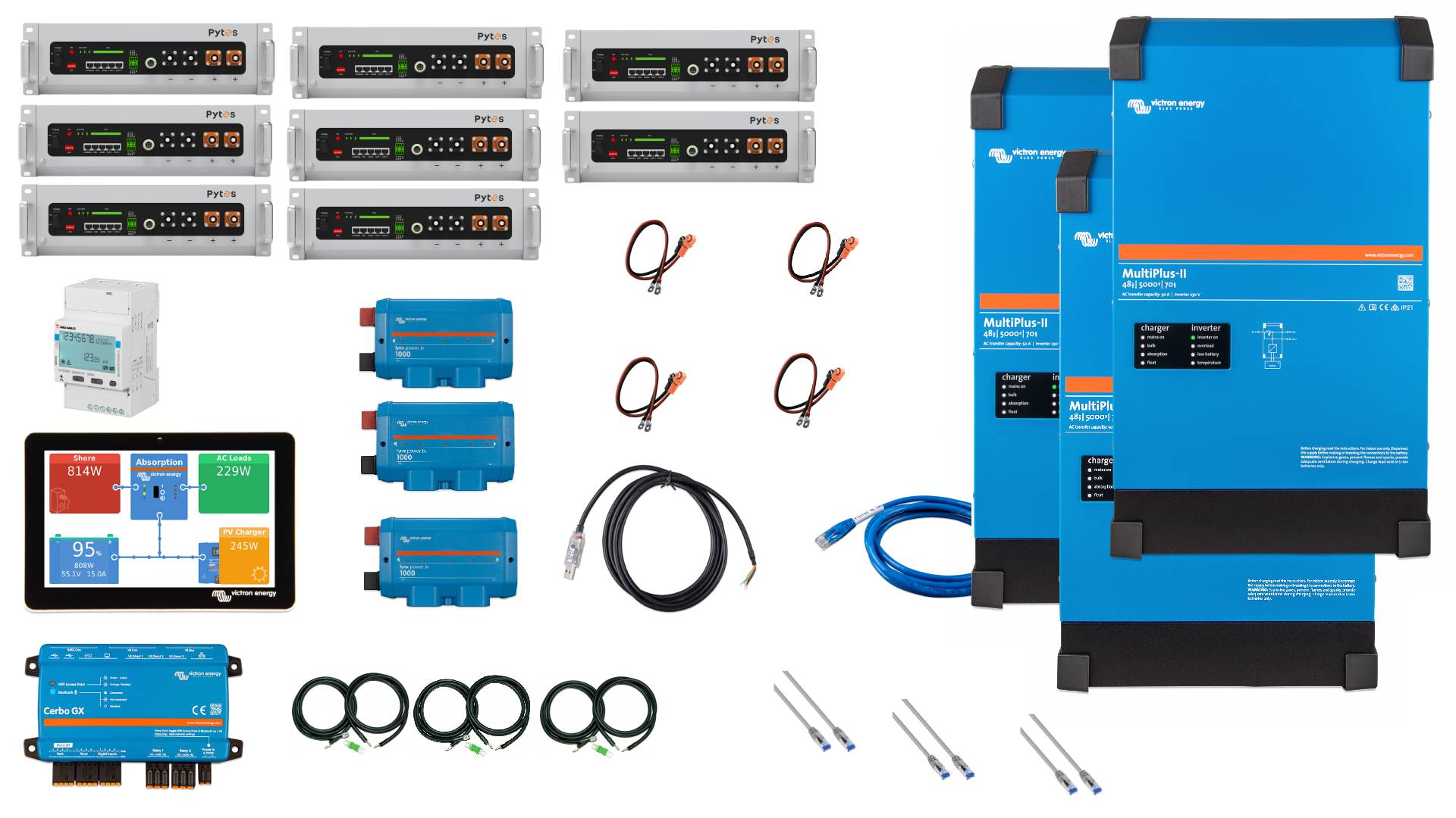 %Aktion%Set EFH 3 Phasen 40KW h Akku V5 15kva Multiplus-II