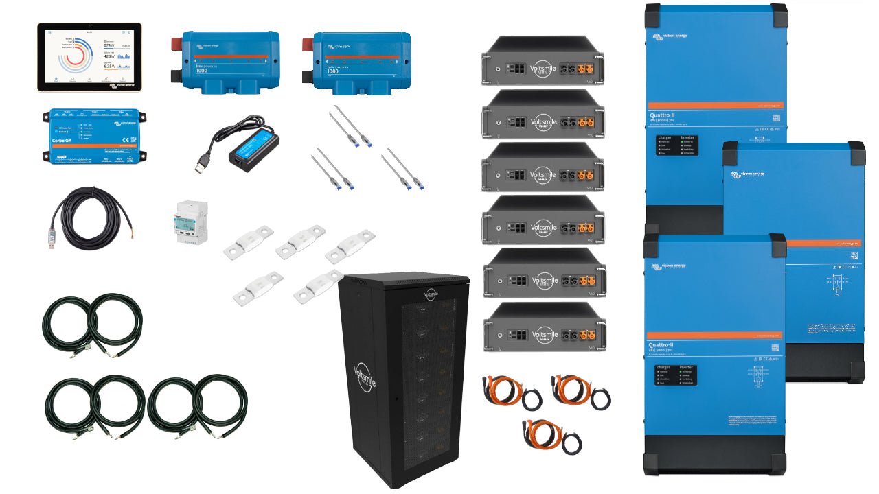 Set EFH 3 fasi 30KW h Batteria Voltsmile 15kva Multiplus II