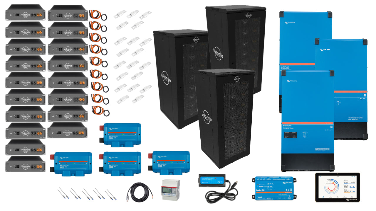Set EFH 3 fasi 40KW h Batteria Voltsmile 15kva Multiplus II