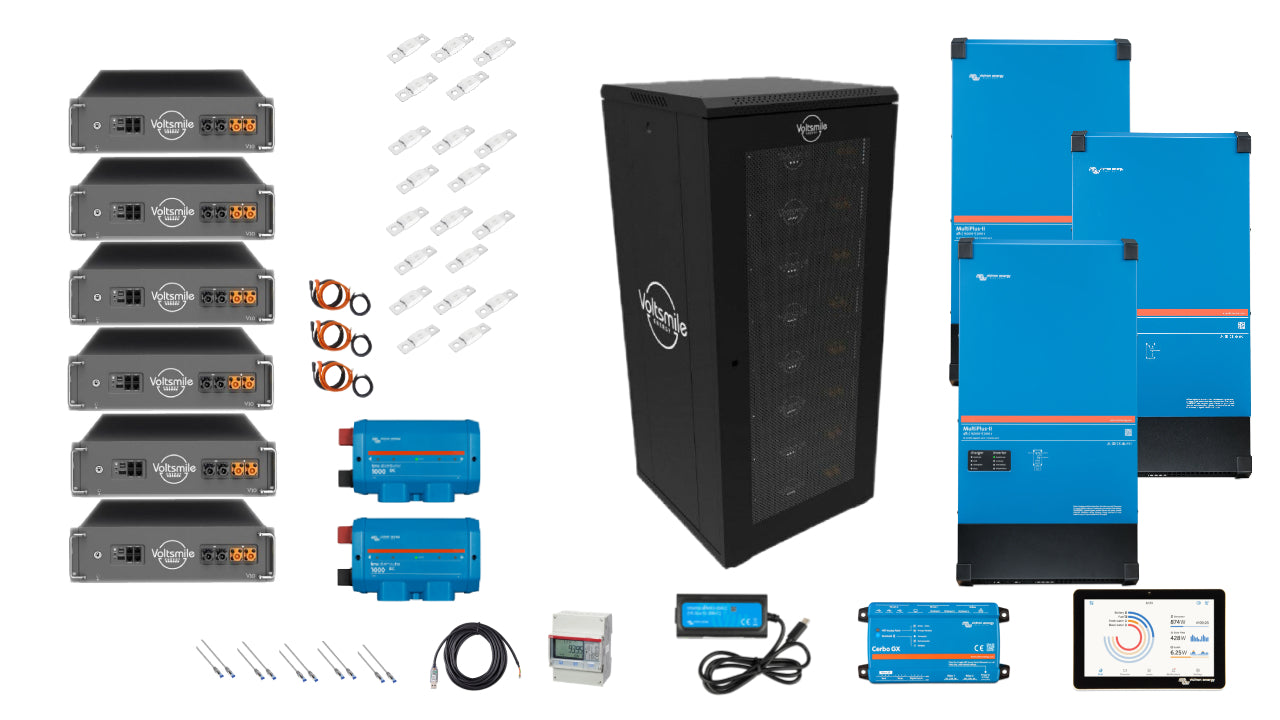 Set EFH 3 fasi 40KW h Batteria Voltsmile 15kva Multiplus II