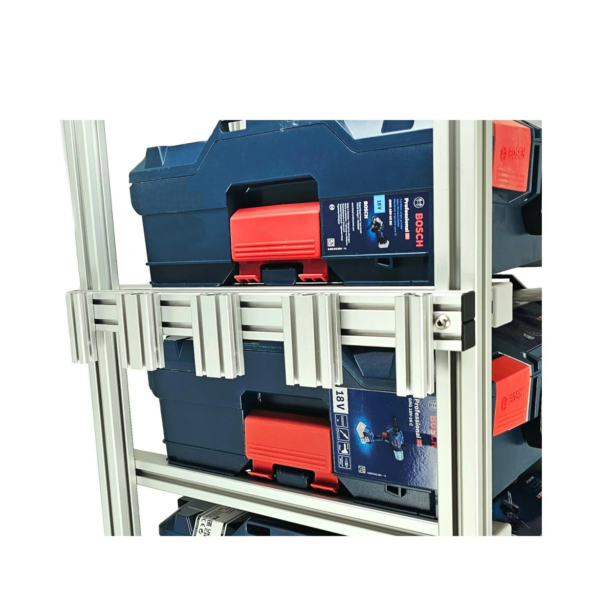 Akkuhalter Bosch 18V blau für FixRack & MoveRack Regal L-BOXX - Sortimo
