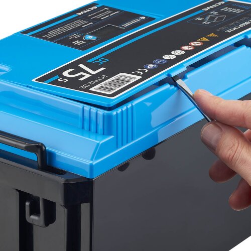 ECTIVE DC 38S AGM Deep Cycle mit LCD-Anzeige 38Ah Versorgungsbatterie