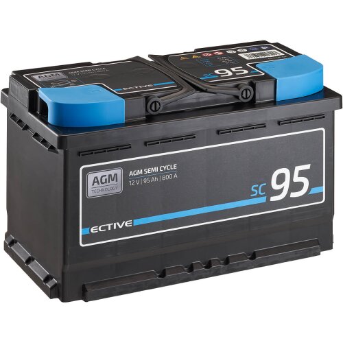 ECTIVE Semi Cycle SC80 AGM Versorgungsbatterie 80Ah