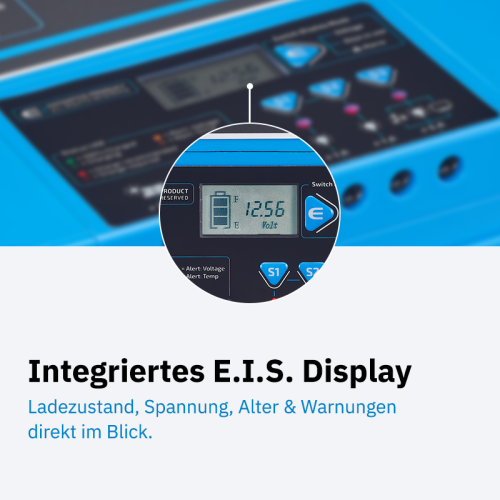 ECTIVE DC 290S GEL Deep Cycle mit LCD-Anzeige 290Ah Versorgungsbatterie