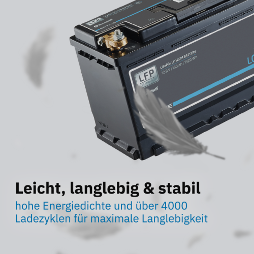 ECTIVE LC 100 LT 12V LiFePO4 Lithium Versorgungsbatterie 100 Ah