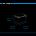ECTIVE LC 80 LT 12V LiFePO4 Lithium Versorgungsbatterie 80 Ah