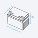 ECTIVE LC 4CS 4 Ah LiFePO4-Batterie für die Clesana C1 Toilette