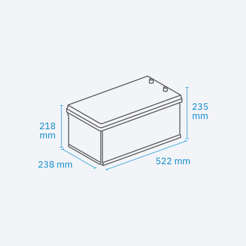 ECTIVE NaC 200 BT 12 V Natrium Versorgungsbatterie 200 Ah