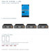 Classic V10 20.48 kWh: 1 × PMP482505012, 4 Module, 2 Gehäuse schematisch und 4 Batteriekabel-Paare