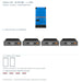 Classic V10 20.48 kWh: 1 × PMP482605012, 4 Module, 2 Gehäuse schematisch und 4 Batteriekabel-Paare