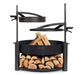 Cookking Feuerschale Montana X 80 cm Set mit Grillrost, Mast und Pfanne