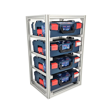 FixRack 4f PROFI für L-BOXX und Sortimo – Ansicht 1