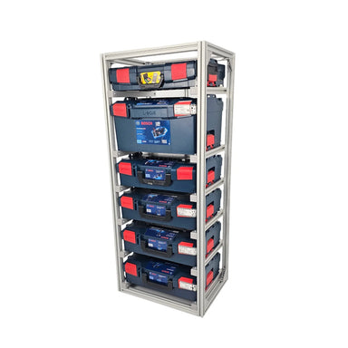 FixRack 6f PROFI für L-BOXX und Sortimo – Ansicht 2