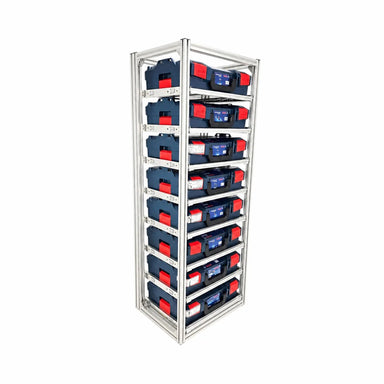 FixRack 8f EXPERT für L-BOXX und Sortimo – Ansicht 1