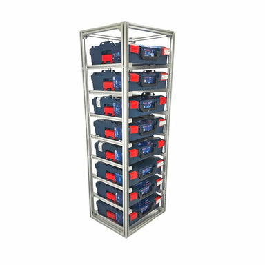 FixRack 8f PROFI für L-BOXX und Sortimo – Ansicht 1