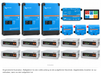 KI-generierte Illustration – Set EFH 3 Phasen 50KW h Akku V5a 24kva Multiplus-II. Maßgeblich ist die Stückliste; keine Fotografie des Lieferumfangs.