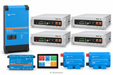 KI-generierte Illustration – Set 1 × MultiPlus-II 48/10000 230 V · PYTES V5a · 20,48 kWh (4 Module). Maßgeblich ist die Stückliste; keine Fotografie des Lieferumfangs.