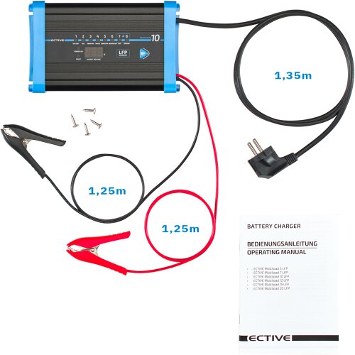 ECTIVE Multiload 10 10A/12V 8-Stufen Batterieladegerät
