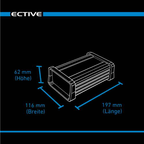 ECTIVE Multiload 12 12A/12V 8-Stufen Batterieladegerät