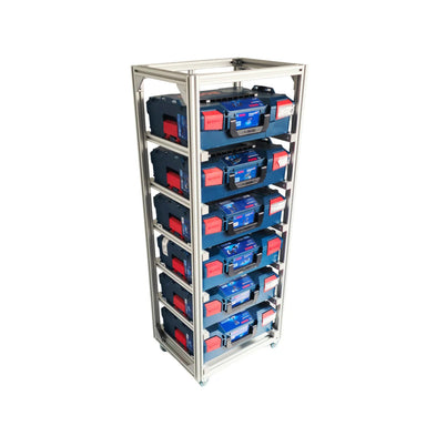 MoveRack 6f PROFI für L-BOXX und Sortimo – Ansicht 2