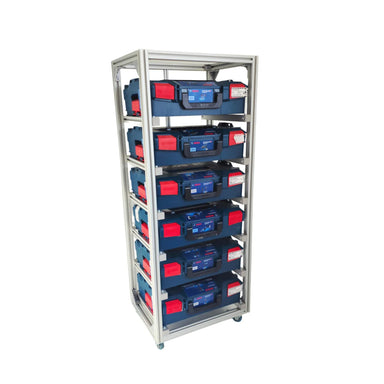 MoveRack 6f PROFI für L-BOXX und Sortimo – Ansicht 1