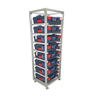 MoveRack 8f PROFI für L-BOXX und Sortimo – Ansicht 1