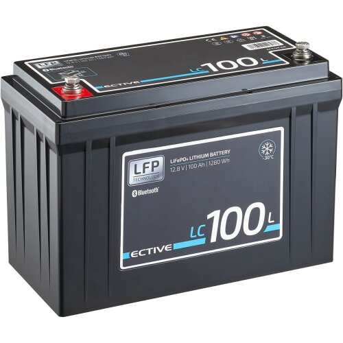 ECTIVE LC 100 LT 12V LiFePO4 Lithium Versorgungsbatterie 100 Ah