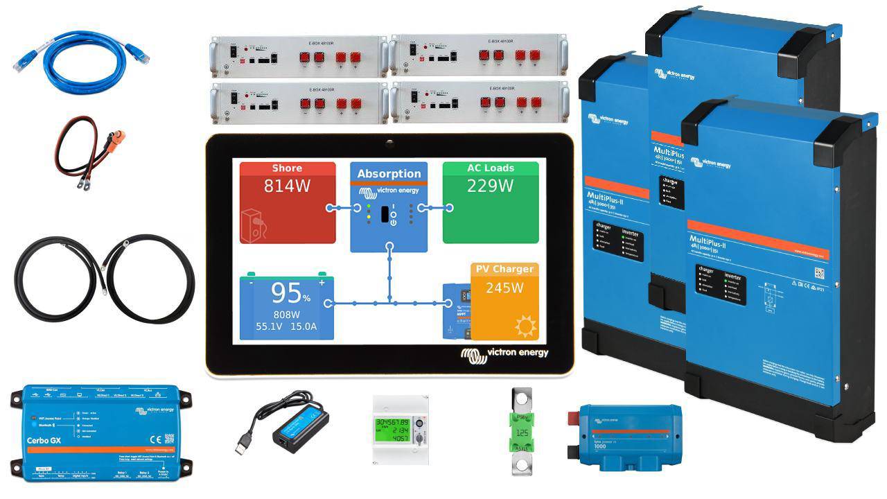 %Aktion% Set EFH 3 Phasen 20KW h Akku 9kva Multiplus-II