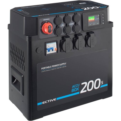 ECTIVE AccuBox 120S LiFePO4 Powerstation 3000W 1536Wh