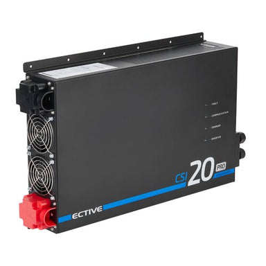 ECTIVE CSI 20 PA-RCD PRO 2000W/12V Sinus-Wechselrichter mit Netzvorrangschaltung und 125 A / 1500 W Ladegerät