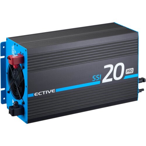 ECTIVE SSI 10 PRO 1000W/12V Sinus-Wechselrichter mit Netzvorrangschaltung, Ladegerät und Laderegler