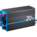 ECTIVE SSI 15 PRO 1500W/12V Sinus-Wechselrichter mit Netzvorrangschaltung, Ladegerät und Laderegler
