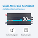ECTIVE SSI 30 PRO 3000W/12V Sinus-Wechselrichter mit Netzvorrangschaltung, Ladegerät und Laderegler