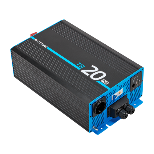 ECTIVE TSI 20 PRO 2000W/12V Gen. 2 Sinus-Wechselrichter mit Netzvorrangschaltung