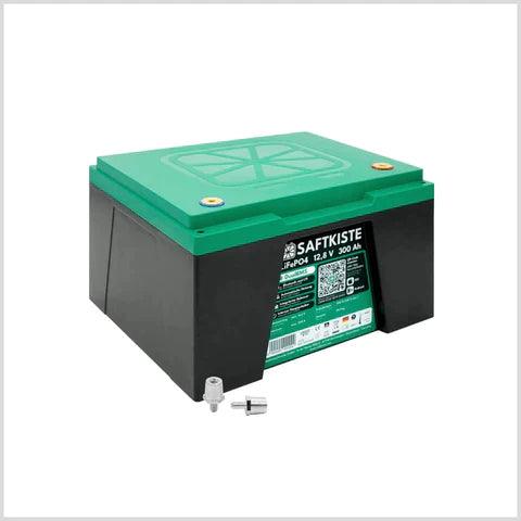 Saftkiste 300 LiFePO4-Akku mit 300 Ah Batteriepole oben - Verkauf-Bochum.de