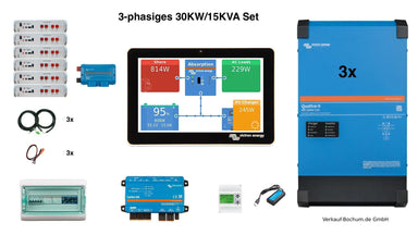 Set EFH 3 Phasen 30KW Akku 15kva Quattro-II - Verkauf-Bochum.de