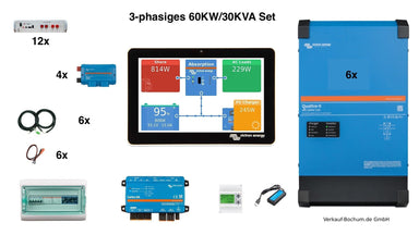 Set EFH 3 Phasen 60KW Akku 30kva Quattro-II - Verkauf-Bochum.de