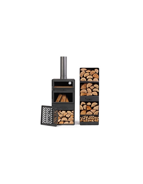 Cookking Gartenofen Vento mit Backofen und Glasscheiben